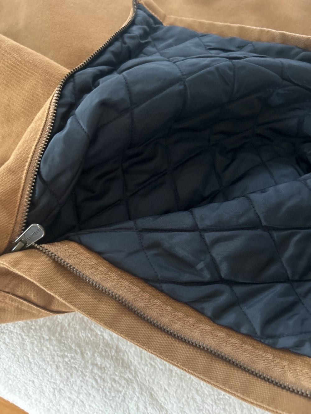 Boys Carhartt Quilted Bib Overalls - Picture 7 of 7